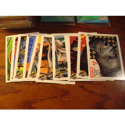 1993 Topps, 88-Card Set, w/11-card Sticker Set, JURASSIC PARK, +2-Holos, #2 & 3