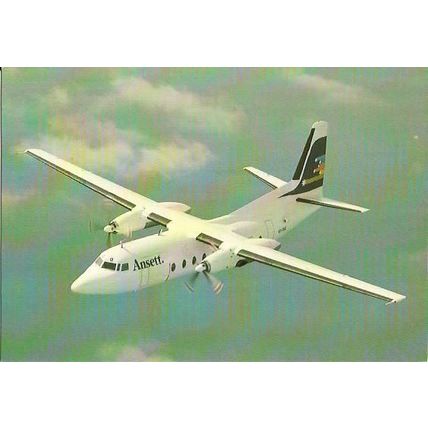 Aviation ANSETT Fokker F27-200 Postcard