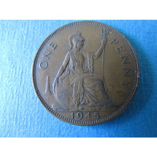 1945 GEORGE VI ONE PENNY. FREE POST (j) AAJ