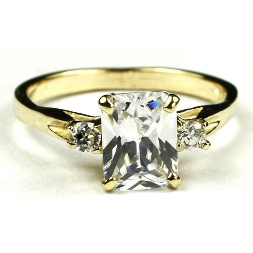 Cubic Zirconia (CZ), 10KY Gold Ring, R171