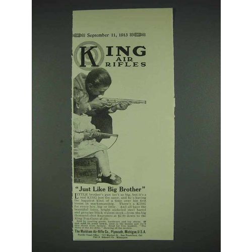 1913 King Air Rifle, Pop Gun Ad - Like Big Brother