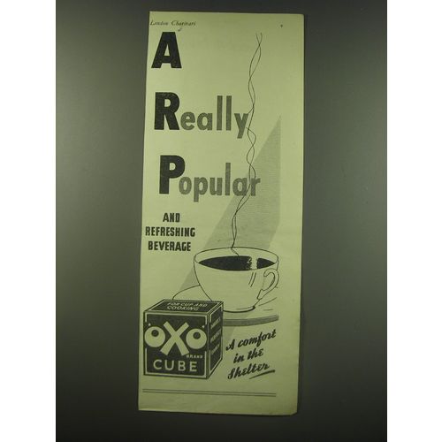 1940 Oxo Cube Ad - A really opular and refreshing beverage