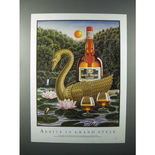 1989 Grand Marnier Liqueur Ad - Arrive in Style