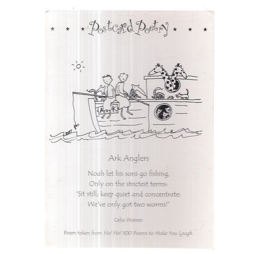 POSTCARD POETRY unused vintage postcard AT YOUR LIBRARY Celia Warren =