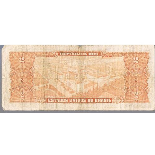 BRAZIL BANKNOTE 2 P157 ND 1955 aVF - SER 154