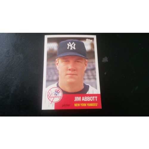 2016 Topps Archives Card # 027 Jim Abbott Excellent (5) New York Yankees