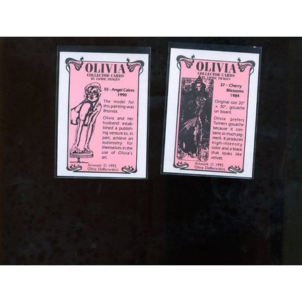OLIVIA DeBERARDINIS 1992 Comic Images Art Card #37 (CHERRY BLOSSOMS 1984)