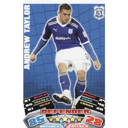 Match Attax Championship 2011/2012 70 Andrew Taylor Cardiff City