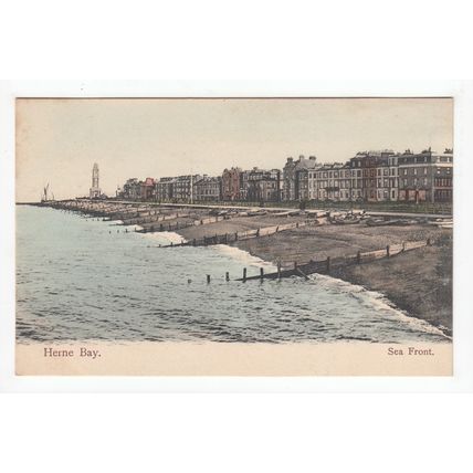 Sea Front Herne Bay Postcard Kent The Wrench Series 167