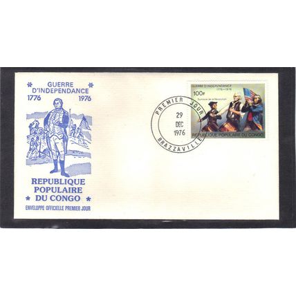 FDC Int'l Congo Honoring USA Bicentennial (Cachet-U/A) CV01037
