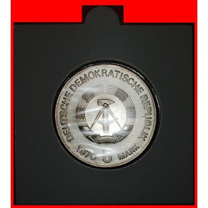 ROENTGEN 1845-1923: GERMANY ★5 MARK 1970 UNC MINT LUSTRE★LOW START!★ NO RESERVE!