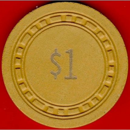 Montgomery Pass Lodge. $1 Vintage Casino Chip. Montgomery Pass, NV. 1953. K98.