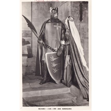 Richard 1st I Waxwork Madame Tussauds Real Photo Old Postcard
