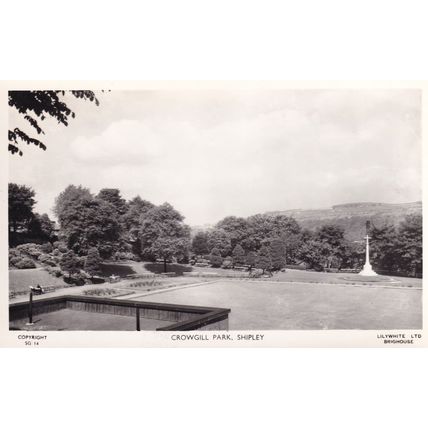 Crowgill Park Shipley Yorkshire Real Photo Old Postcard
