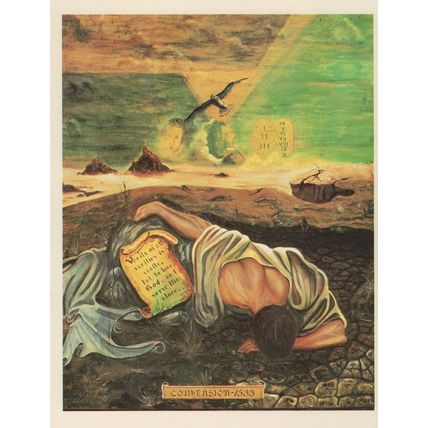 Dom Martin Religious Conversion Indian Painting Postcard