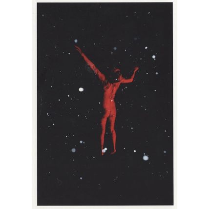 Paul Cupido Teardrop Human Floating Into Space Award Photo Postcard