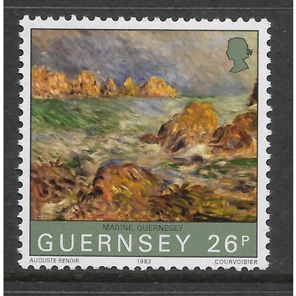 GUERNSEY 1983 26p MARINE RENOIR PAINTINGS SG 279 U/M MINT
