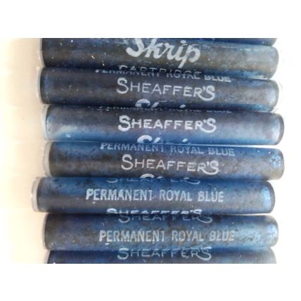 12 Sheaffer's SKRIP Royal Blue Ink Cartridges in Original Box