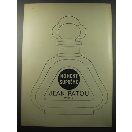 1955 Jean Patou Moment Supreme Perfume Ad - Moment Supreme