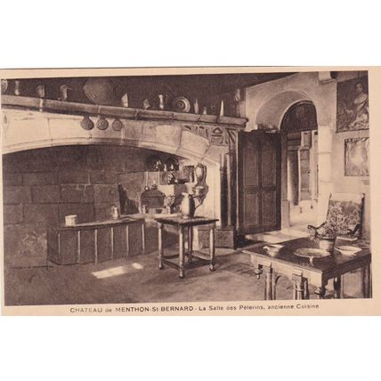 Chateau da Menthon St Bernard La Salle des Peterins France Postcard unused VGC