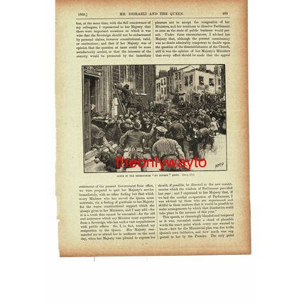 Birmingham 'No Popery' Riots, 1868, Book Illustration (Print), c1895