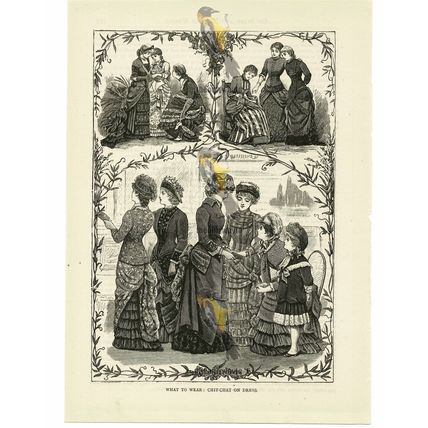 Chit-Chat On Dress (1), Victorian Fashion, Book Illustration (Print), 1882