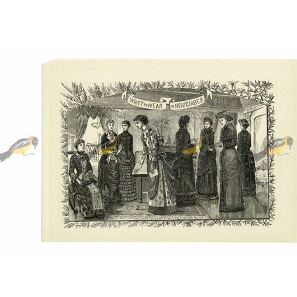 What To Wear In November, Victorian Fashion, Book Illustration (Print), 1882
