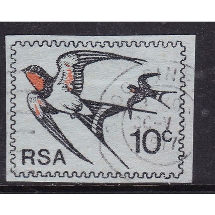 South Africa 10c Swallow Stationary Cut Out VGC