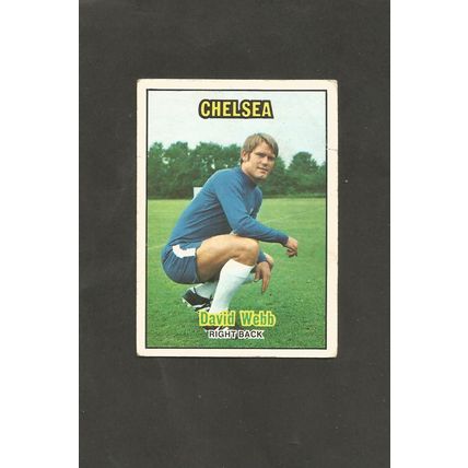A&BC Orange Back Football 1970-71 #135 David Webb Chelsea