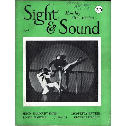 SS50-19-2 SIGHT AND SOUND 1950 Asta Nielsen VITTORIO DE SICA UK MAGAZINE