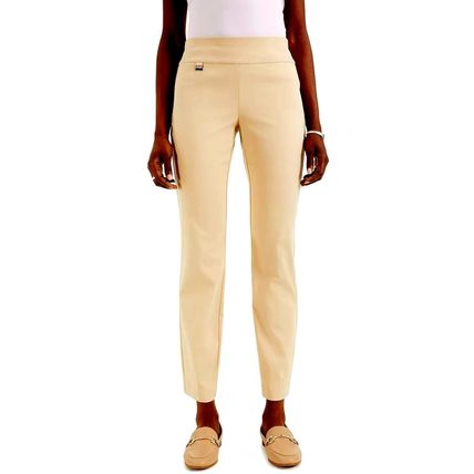 New Alfani Pull-On Skinny Pants with Tummy-Control, Sand, US Size 12