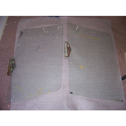 1966 CHRYSLER NEW YORKER 2D HT DOOR GLASS WINDOWS OEM