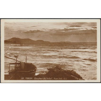 Coucher du Soleil, Toulon, c.1920s - Lévy et Neurdein Photo CPA LL56