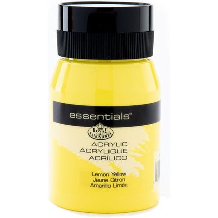 Royal & Langnickel RAA-5106 Essentials 500ml Acrylic Paint - Lemon Yellow