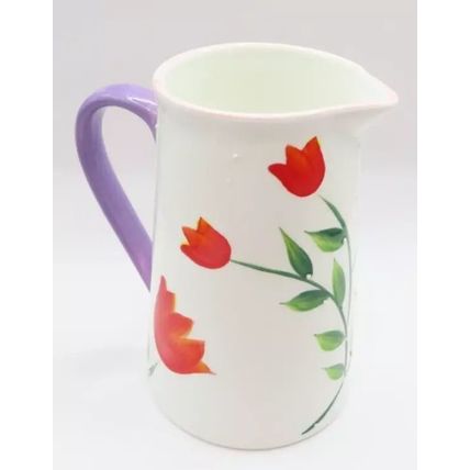 Tulip Floral Jug 14 CM Fine China Tableware Gift Home Decor Ceramic