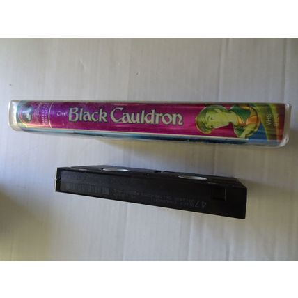 The Black Cauldron -VHS Tape - A Walt Disney Picture - Clamshell Case - 1985