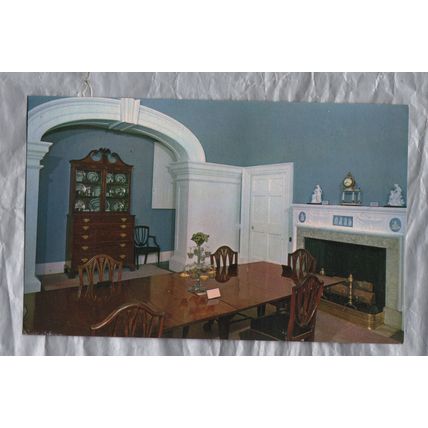 Monticello - The Dining Room - Unused - Thomas Jefferson Memorial Postcard