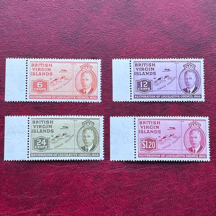 VIRGIN ISLANDS 1951 KGVI Legislative Council set of 4 SG 132-135 MNH