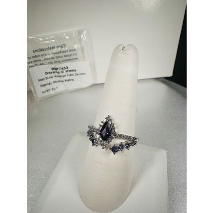 NIB Bomb Party Sz10 Revealed BP Ring RBP7452 Dreaming of Jewels Amethyst CZ