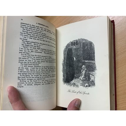 1912 CHARLES DICKENS "CHRISTMAS BOOKS PICTURES ITALY AMERICAN NOTES" BOOK (P6)