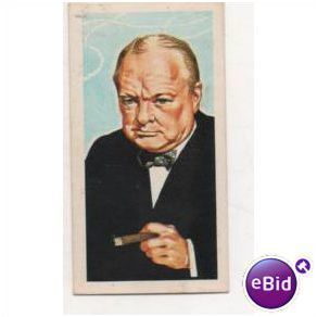 1969 Brooke Bond Tea card Famous People No.29 SIR WINSTON CHURCHILL