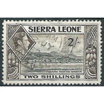 Sierra Leone 1938 SG197 2/- Black & Sepia Fine Used ... .
