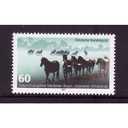 GERMANY 1987 EUROPEAN ENVIRONMENT YEAR SG 2185 60pf WILD HORSES U/M MINT