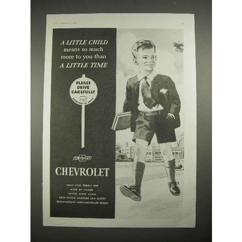 1935 Chevrolet Car Ad - Little Child Means Much More