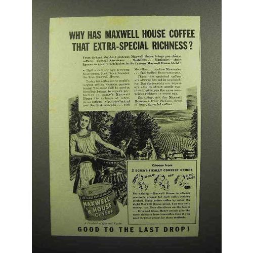 1942 Maxwell House Coffee Ad - Extra-Special