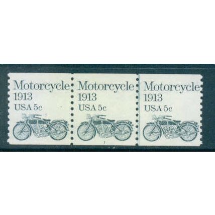 1899 5c Motorcycle Fine MNH Dry Gum PNC 1/3 W0543