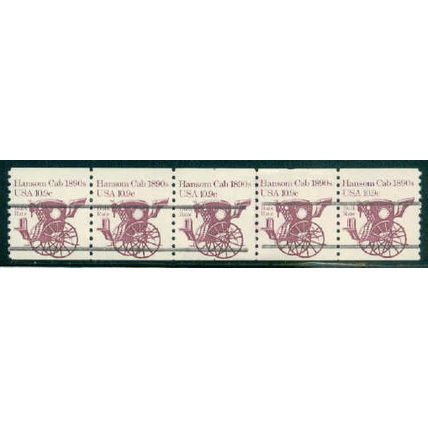 1904av 10.9c Hansom Cab Very Fine MNH Dry Gum PNC 4/5 Line Gap Split # A02443
