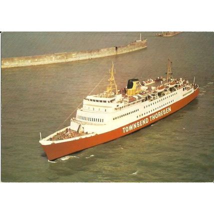 Townsend Thoreson-Belgian Marine MV PRINSES PAOLA Postcard (AVM A.252l)