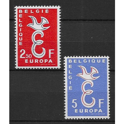 Belgium 1958 Europa MNH set S.G. 1659-1660