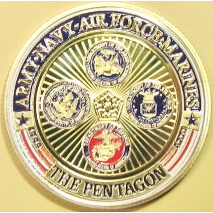 US DOD, The Pentagon. Challenge Coin. 1.50". 84b.